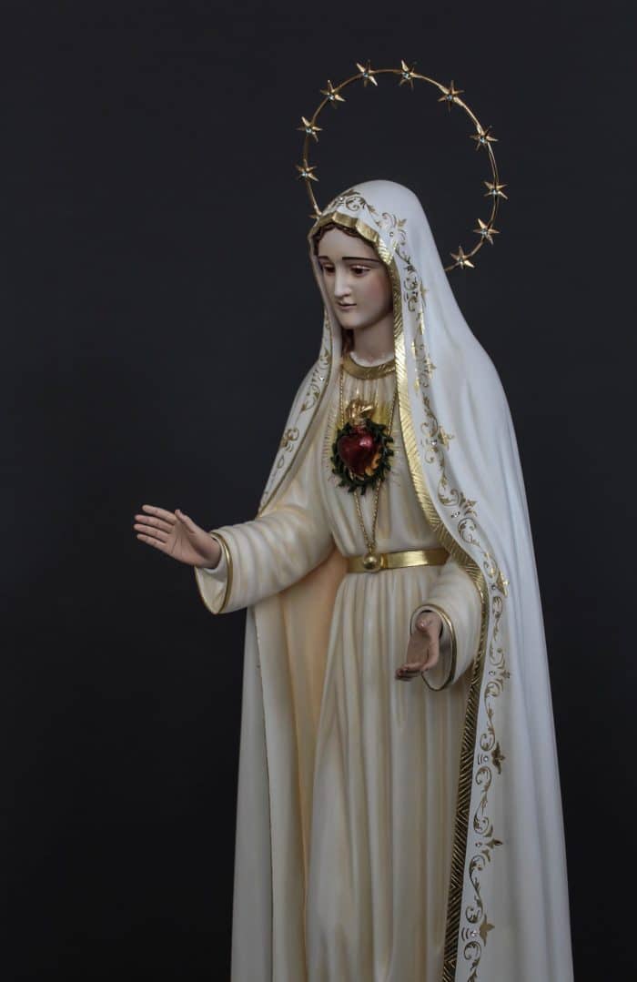 葡萄牙木雕-圣母圣心 Catholic religious art