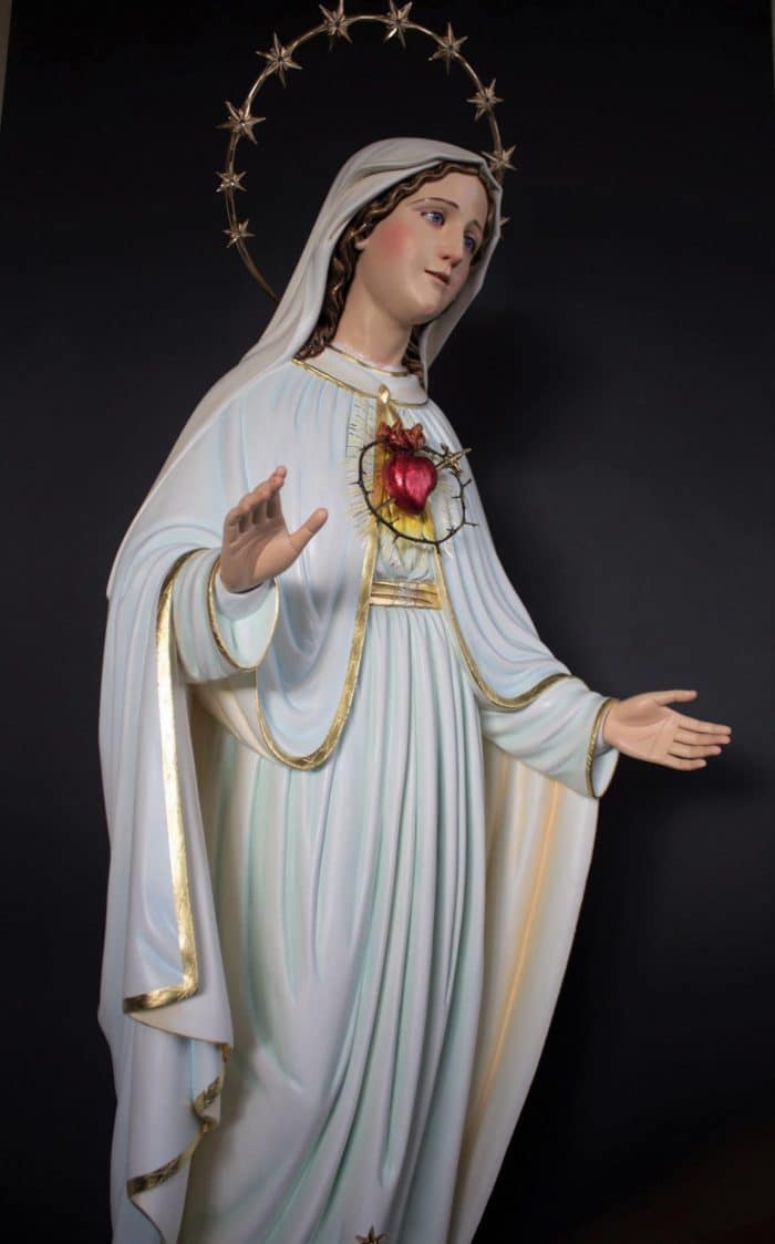 葡萄牙木雕-圣母圣心 Catholic religious art