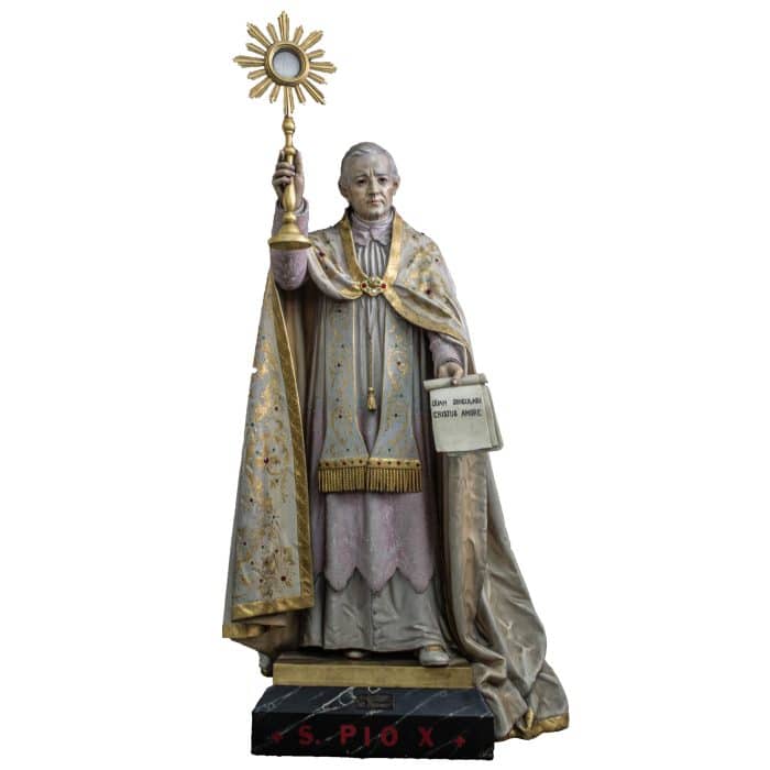 葡萄牙木雕-圣皮欧十世像 Catholic religious art