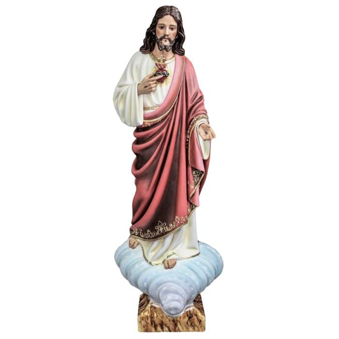 葡萄牙木雕-耶稣圣心像 Catholic religious art