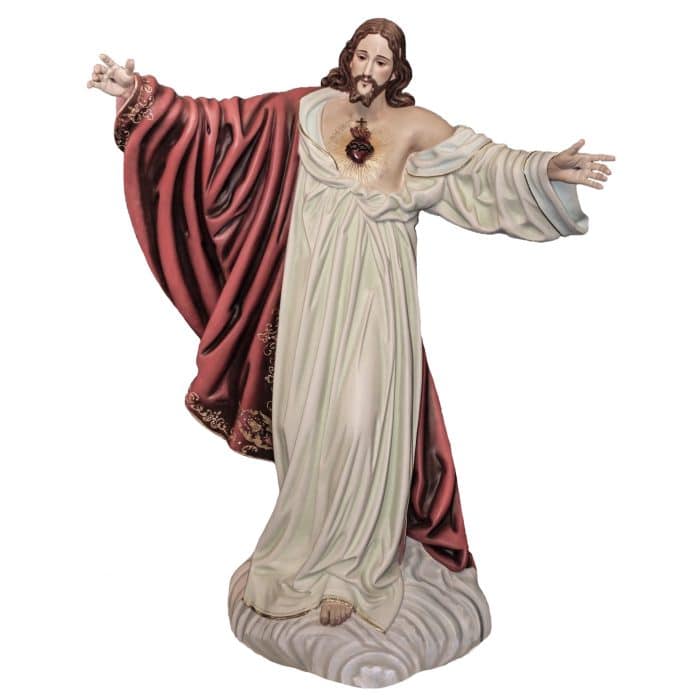 葡萄牙木雕-耶稣圣心像 Catholic religious art