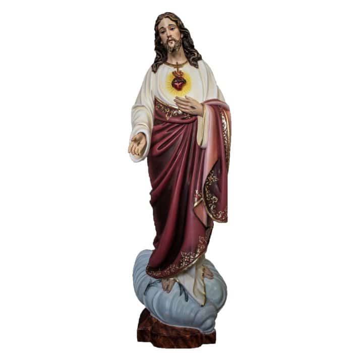 葡萄牙木雕-耶稣圣心像 Catholic religious art