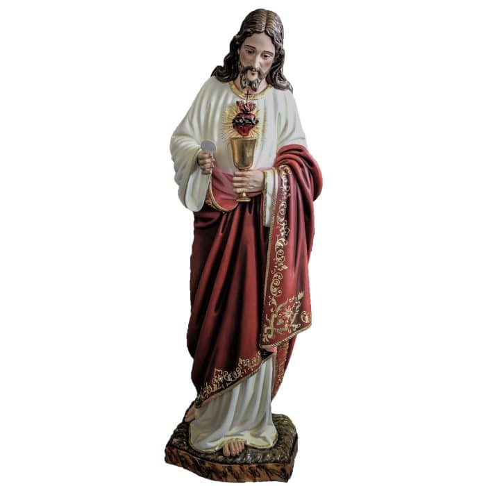 葡萄牙木雕-耶稣圣心像 Catholic religious art