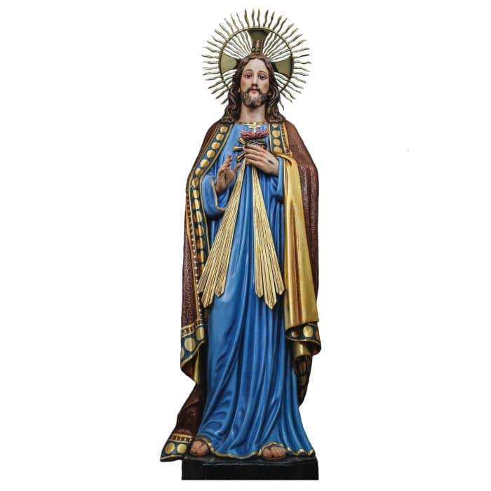 葡萄牙木雕-耶稣圣心像 Catholic religious art