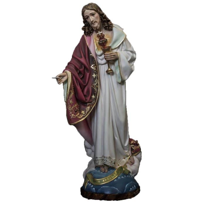 葡萄牙木雕-耶稣圣心像 Catholic religious art