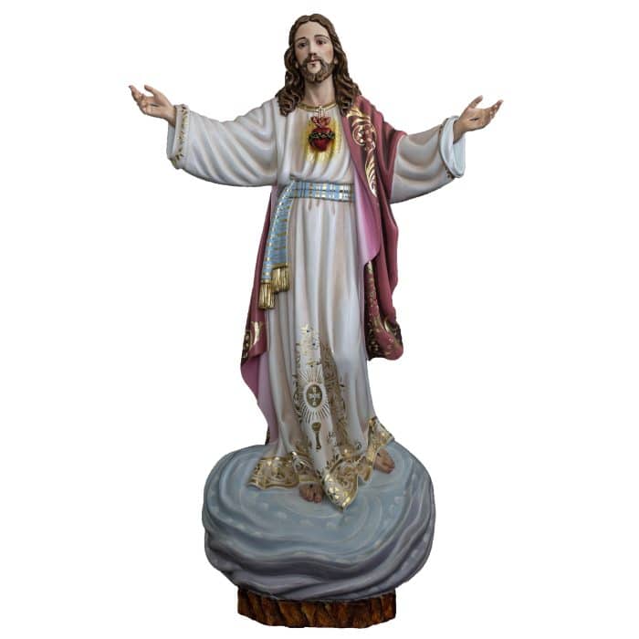 葡萄牙木雕-耶稣圣心像 Catholic religious art