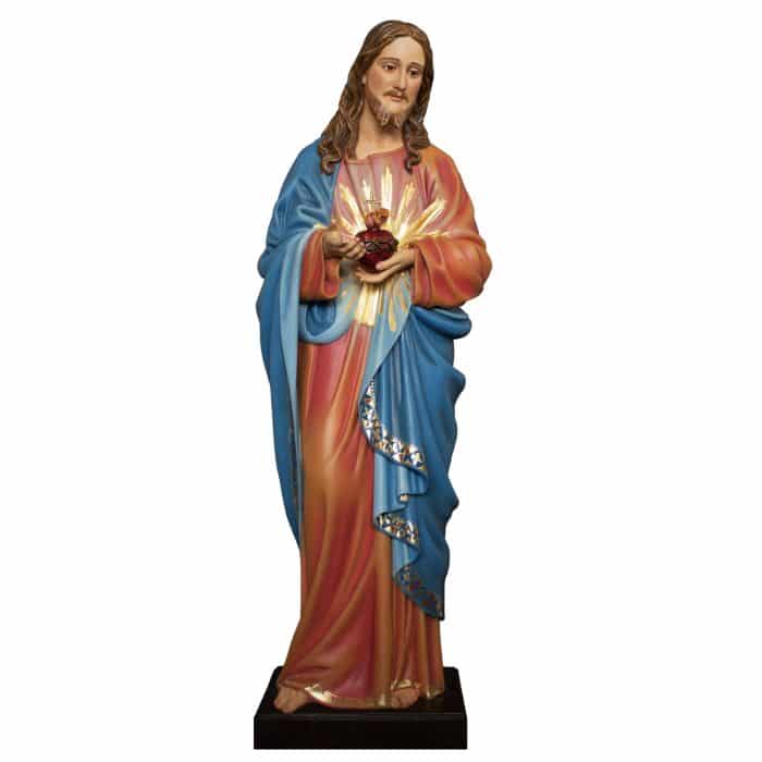 葡萄牙木雕-耶稣圣心像 Catholic religious art