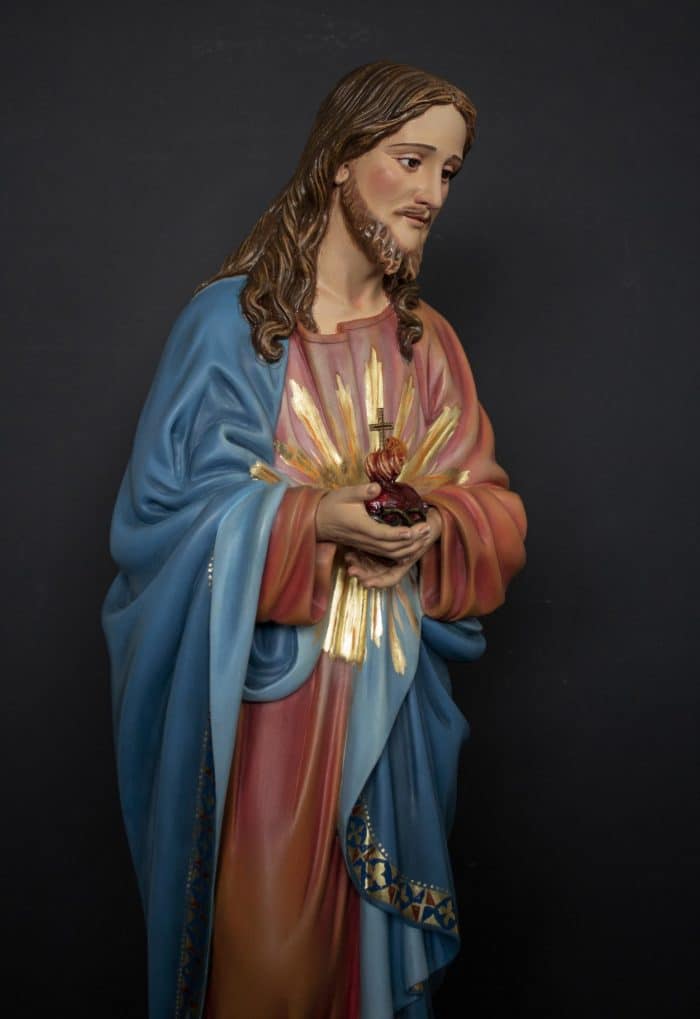 葡萄牙木雕-耶稣圣心像 Catholic religious art