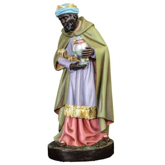 葡萄牙木雕-东方三贤王贾斯帕像 Catholic religious art