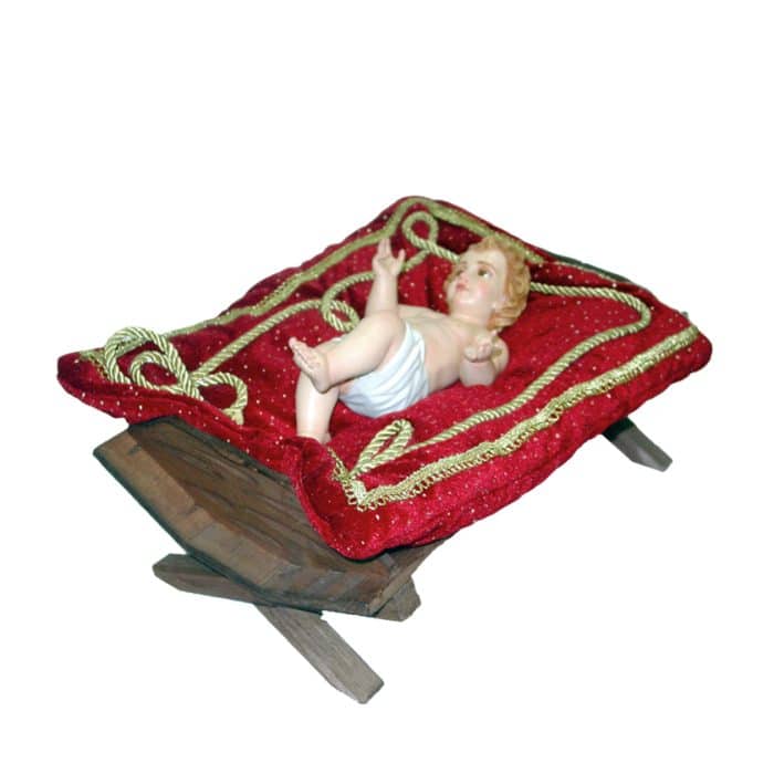 葡萄牙木雕-圣婴耶稣卧于马槽 Catholic religious art