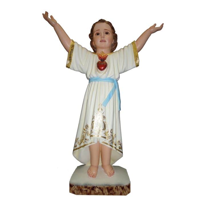 葡萄牙木雕-张开双臂的圣婴耶稣像 Catholic religious art