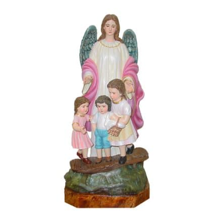 葡萄牙木雕-守护天使与儿童