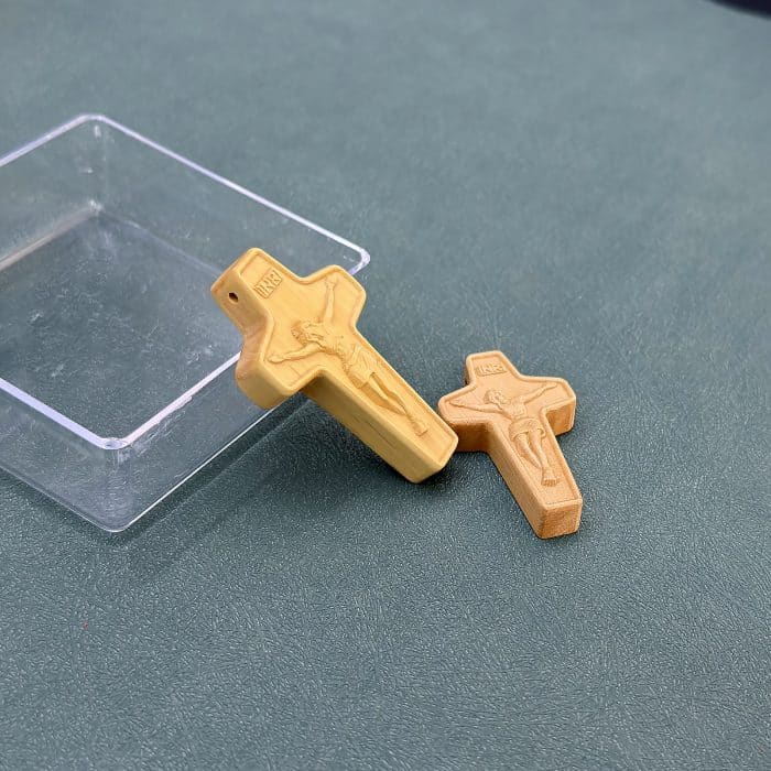DIY十字架-带边框-枣木/黄杨木-4.5/5cm Catholic religious art