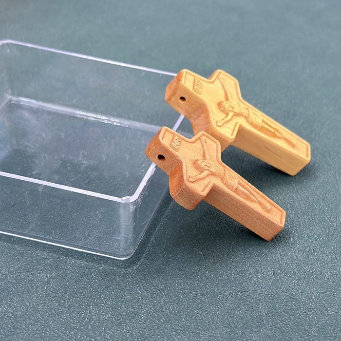 DIY十字架-带边框-枣木/黄杨木-4.5/5cm Catholic religious art