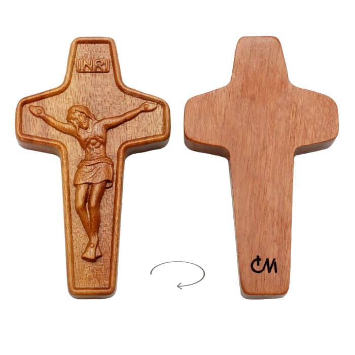 DIY十字架-带边框-枣木/黄杨木-4.5/5cm Catholic religious art