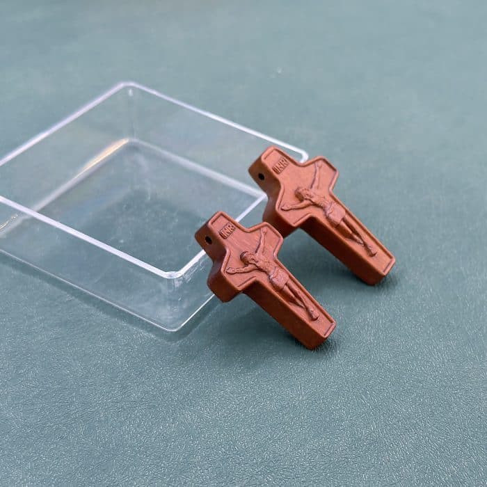 DIY十字架-带边框-枣木/黄杨木-4.5/5cm Catholic religious art