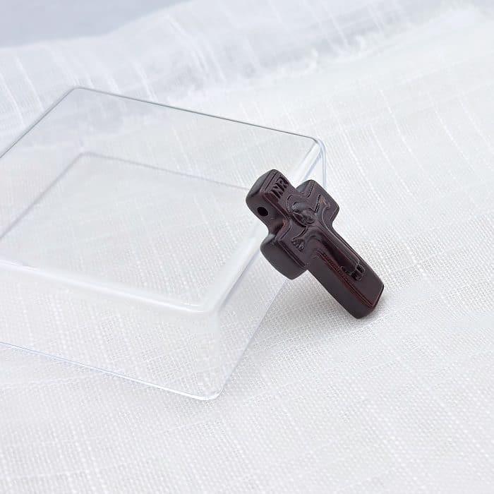 DIY十字架-卡通版-紫檀木-3.8cm Catholic religious art