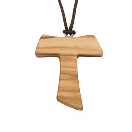 TAU橄榄木十字架-圣方济各-4.0cm