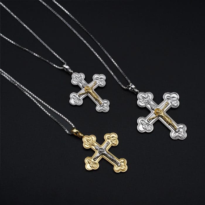 银十字架-天主之极-耶稣金色 Catholic religious art