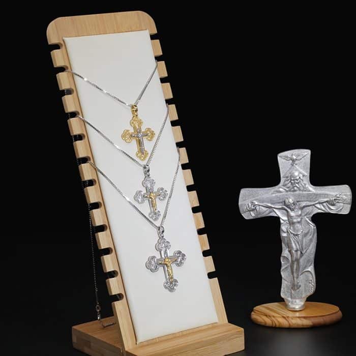 银十字架-天主之极-耶稣金色 Catholic religious art