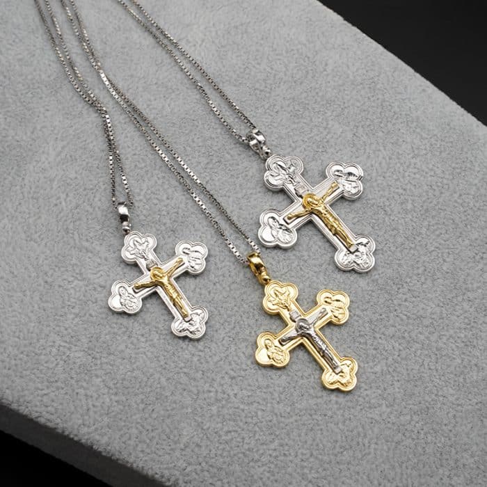 银十字架-天主之极-耶稣金色 Catholic religious art