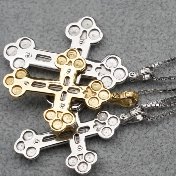 银十字架-天主之极-耶稣金色 Catholic religious art