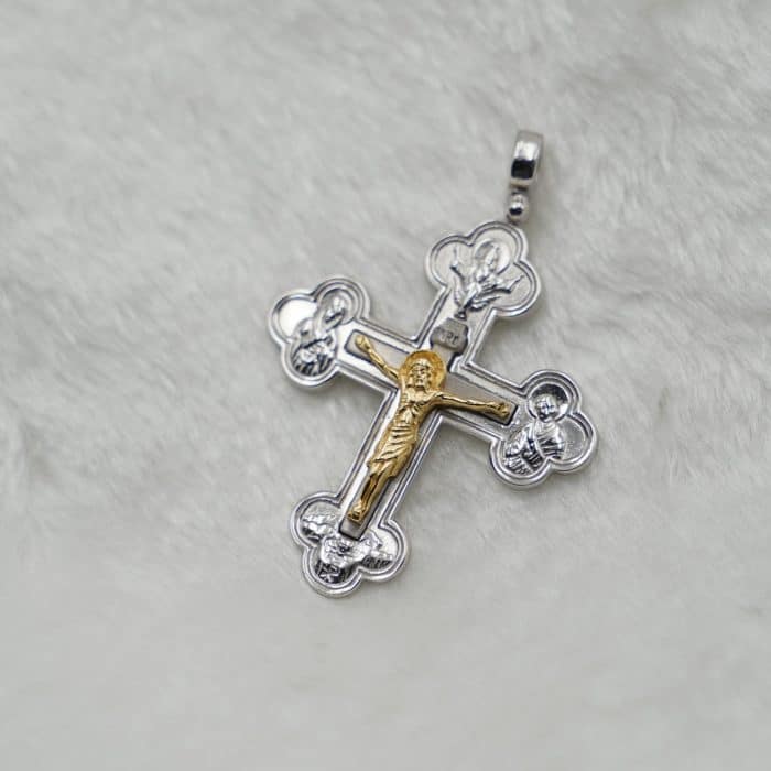 银十字架-天主之极-耶稣金色 Catholic religious art