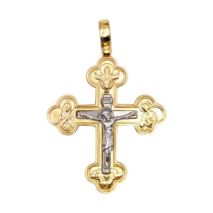 十字架-天主奥妙-耶稣-925纯银-银色 Catholic religious art