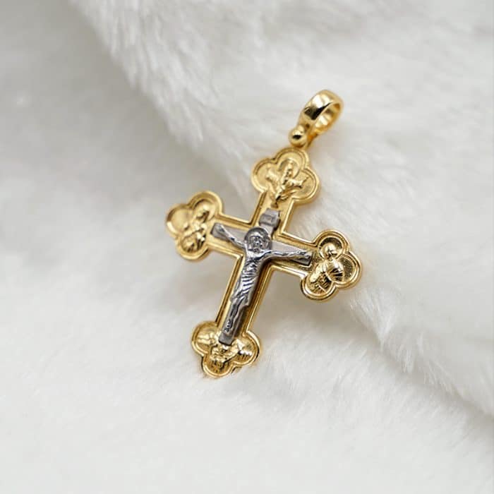 十字架-天主奥妙-耶稣-925纯银-银色 Catholic religious art