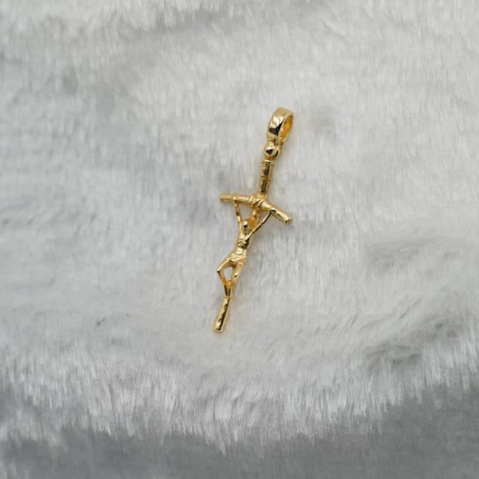 925银十字架-宗座权杖-金色 Catholic religious art