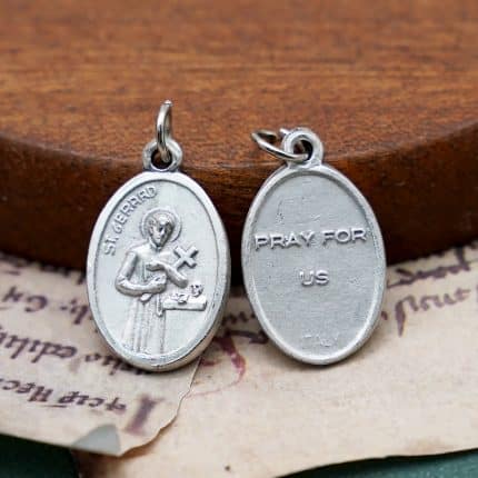 DIY小吊牌-圣哲辣尔多+字-锌合金-镀银-2.2cm