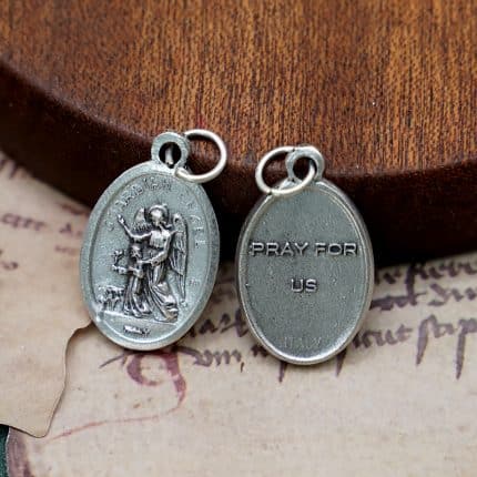 DIY小吊牌-护守天使+字-锌合金-2.2cm