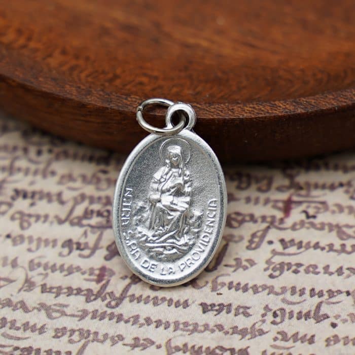 DIY小吊牌-圣意圣母+玫瑰花-锌合金-2.2cm Catholic religious art