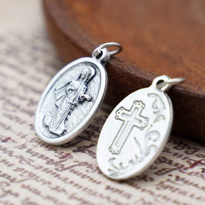 DIY小吊牌-默主哥耶梅久戈耶-锌合金-2.2cm Catholic religious art