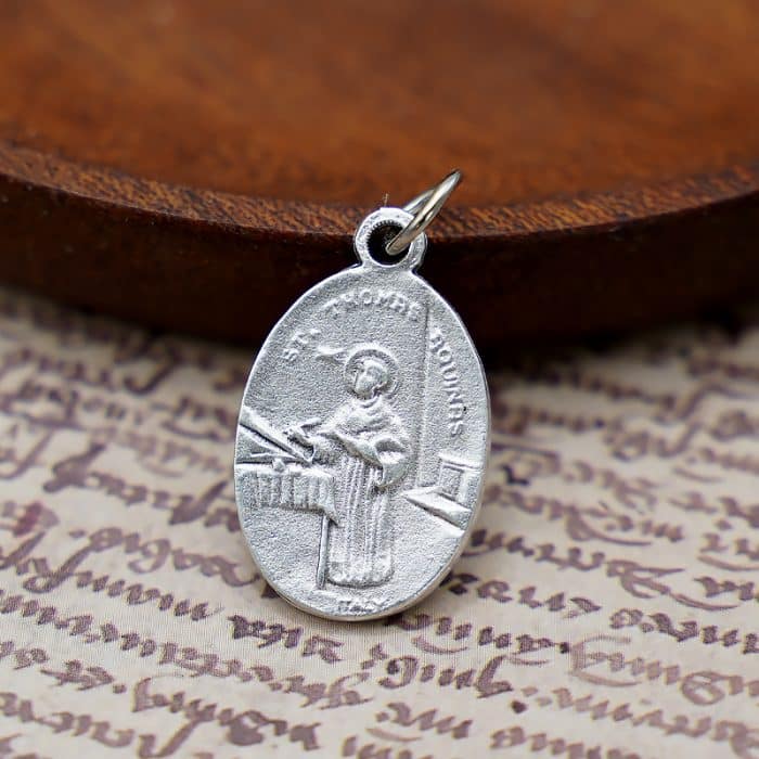 DIY小吊牌-依搦斯+圣多玛斯-锌合金-2.2cm Catholic religious art
