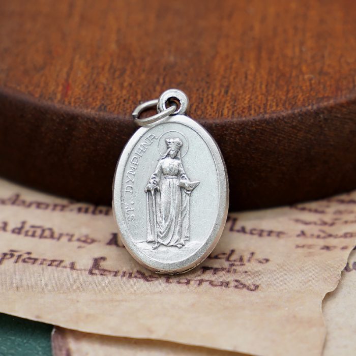 DIY小吊牌-圣迪芙娜-锌合金-2.2cm Catholic religious art