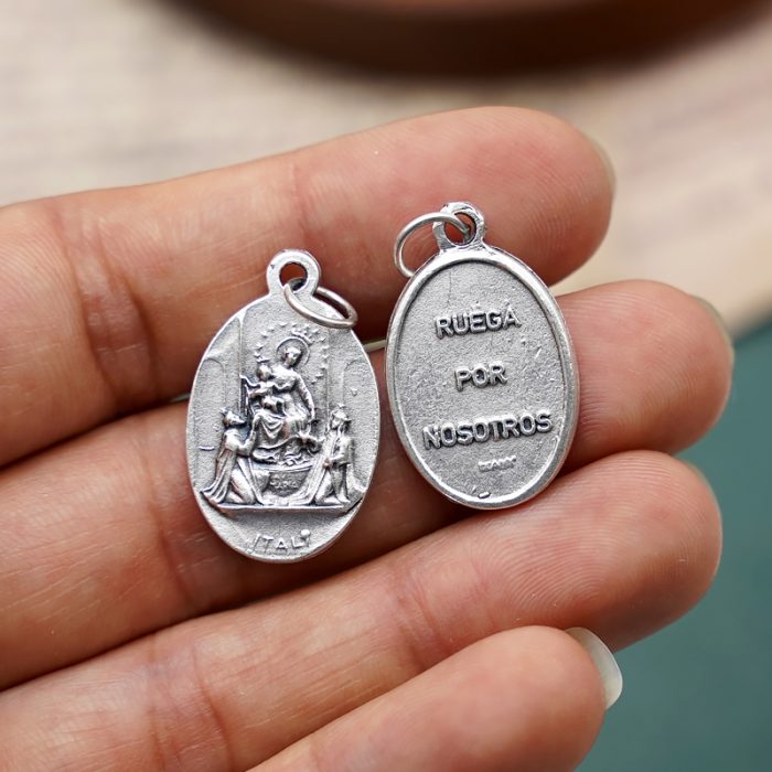 DIY小吊牌-庞贝圣母-锌合金-2.2cm Catholic religious art