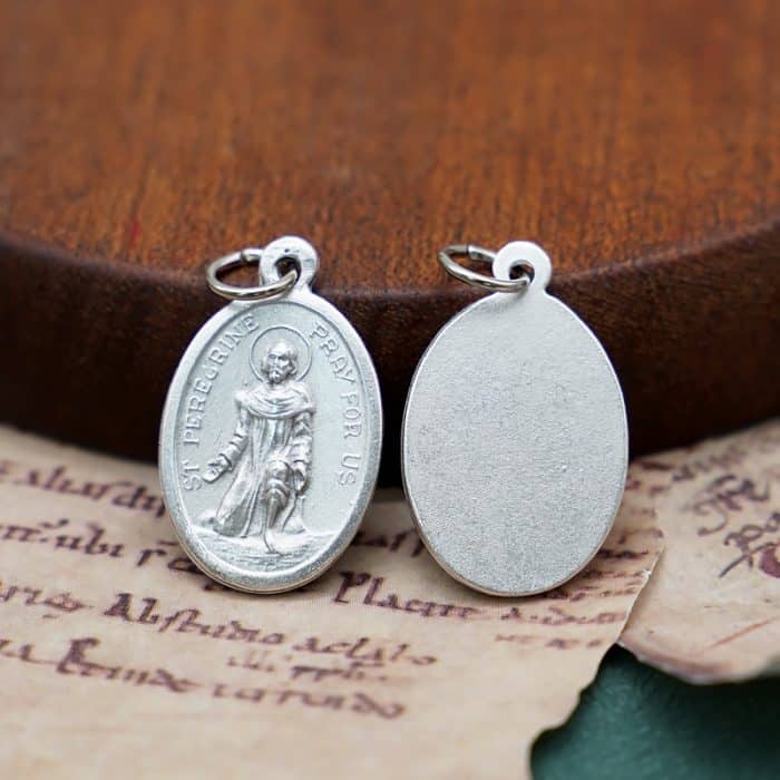 DIY小吊牌-圣贝肋格灵·拉斯奥斯-锌合金-2.2cm Catholic religious art