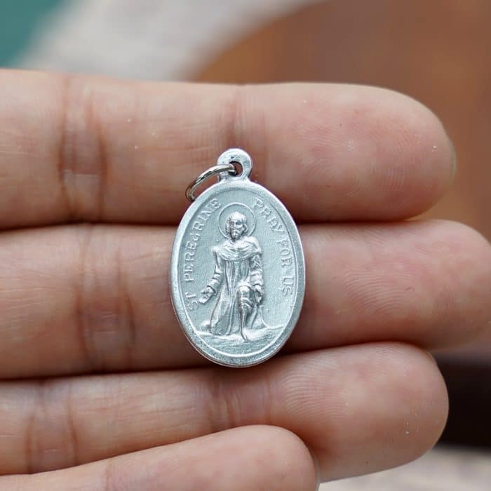 DIY小吊牌-圣贝肋格灵·拉斯奥斯-锌合金-2.2cm Catholic religious art