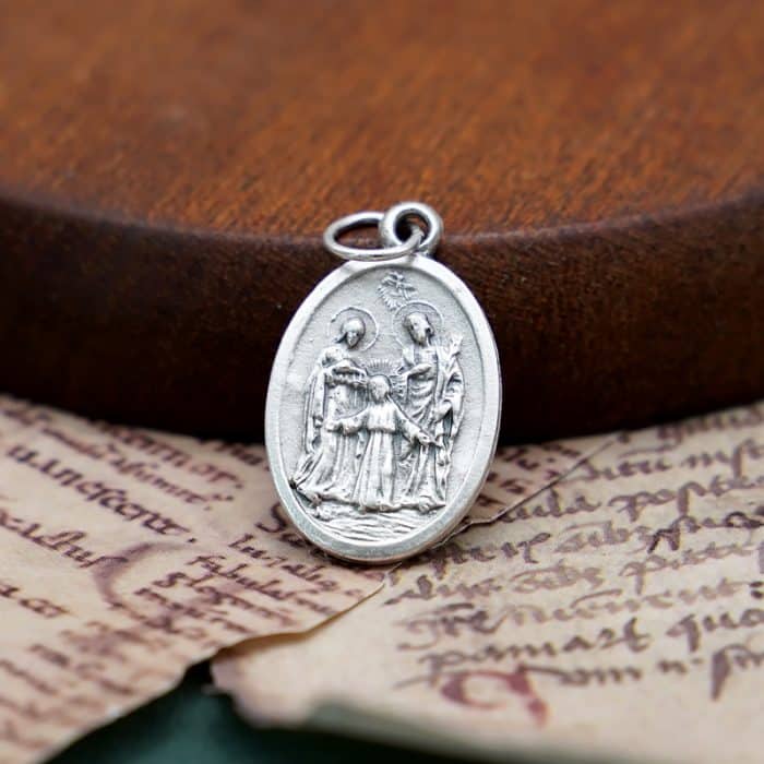 DIY小吊牌-辣法厄尔+圣家-锌合金-2.2cm Catholic religious art