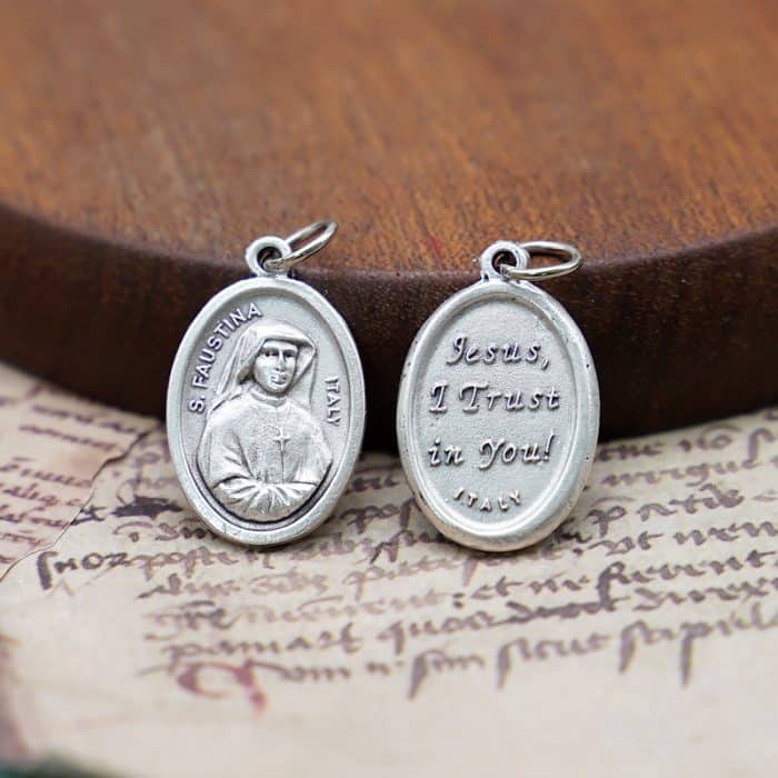 DIY小吊牌-傅天娜修女-锌合金-2.2cm Catholic religious art