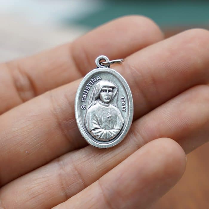 DIY小吊牌-傅天娜修女-锌合金-2.2cm Catholic religious art