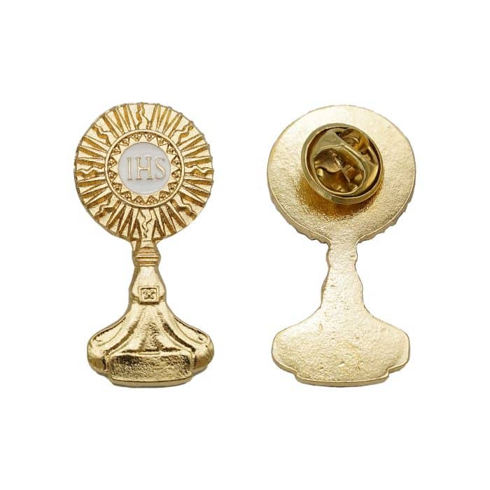胸针-合金-金色-圣体光-4x2cm Catholic religious art