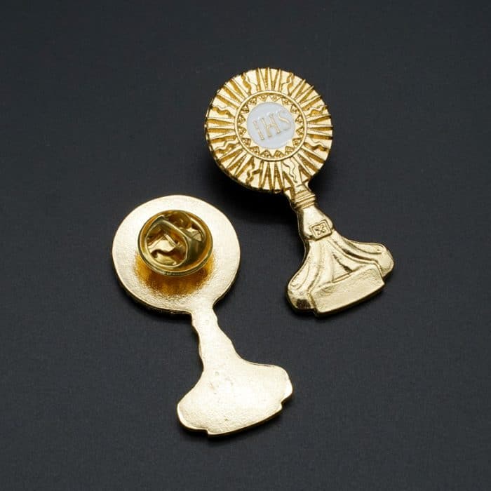 胸针-合金-金色-圣体光-4x2cm Catholic religious art