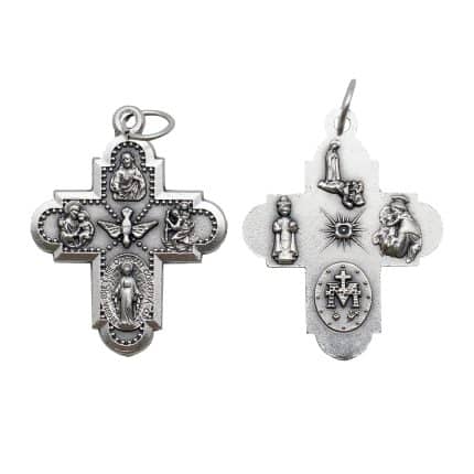 DIY十字架-圣衣-银色-2.7cm