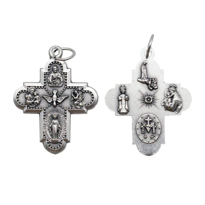 DIY十字架-圣衣-银色-2.7cm Catholic religious art