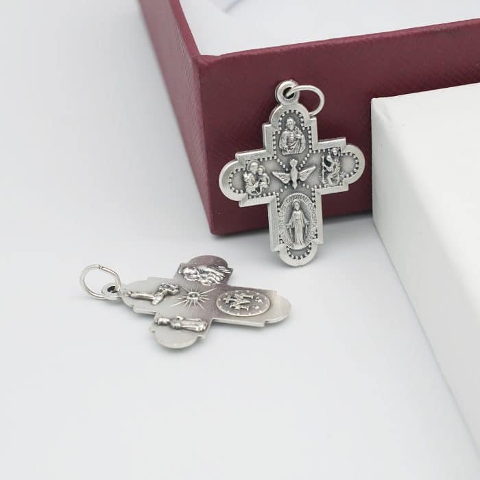 DIY十字架-圣衣-银色-2.7cm Catholic religious art