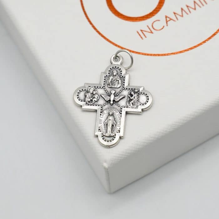 DIY十字架-圣衣-银色-2.7cm Catholic religious art