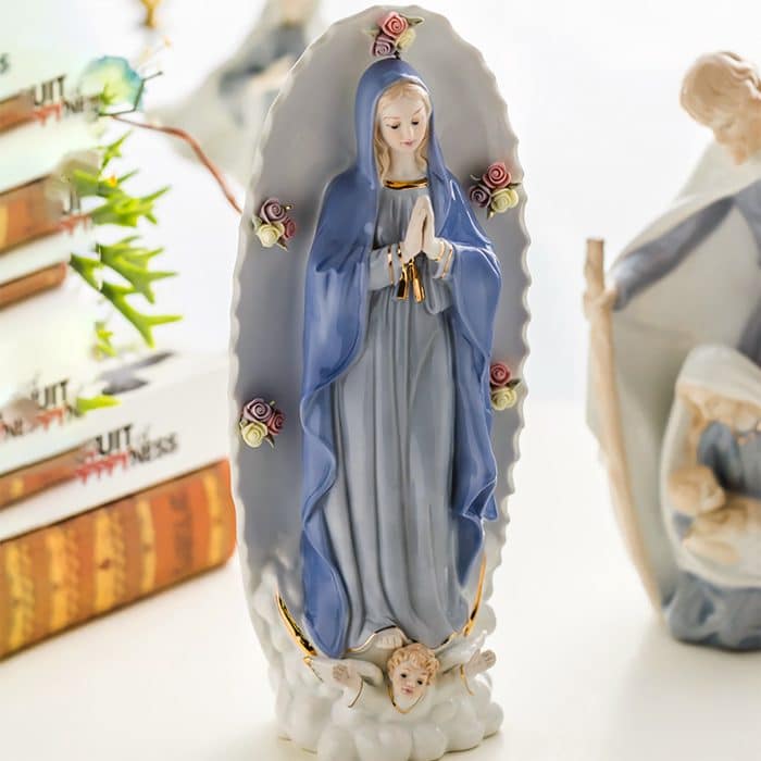 陶瓷摆件-瓜达卢佩圣母-30.5cm Catholic religious art