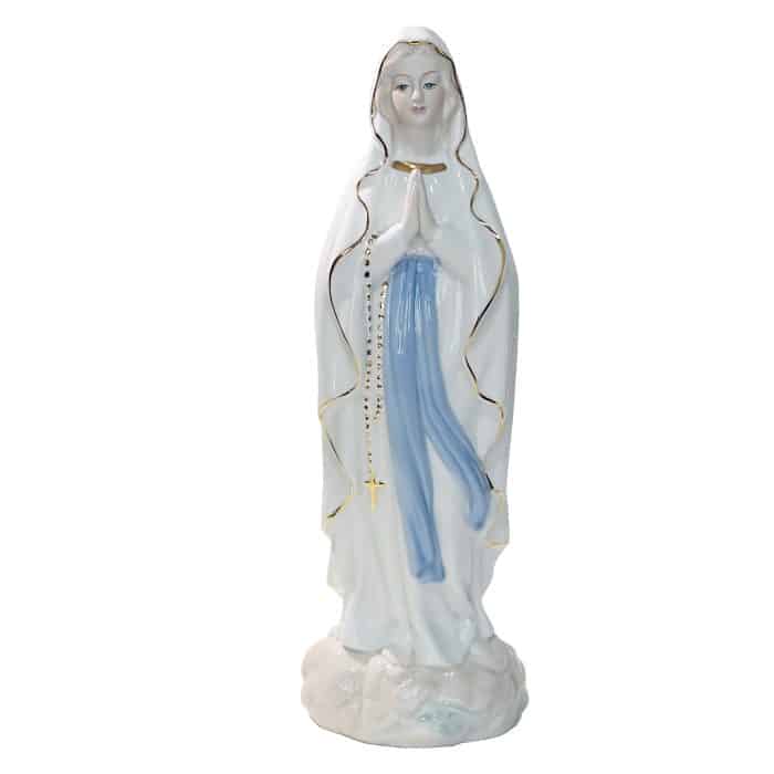 陶瓷摆件-露德圣母-31cm Catholic religious art
